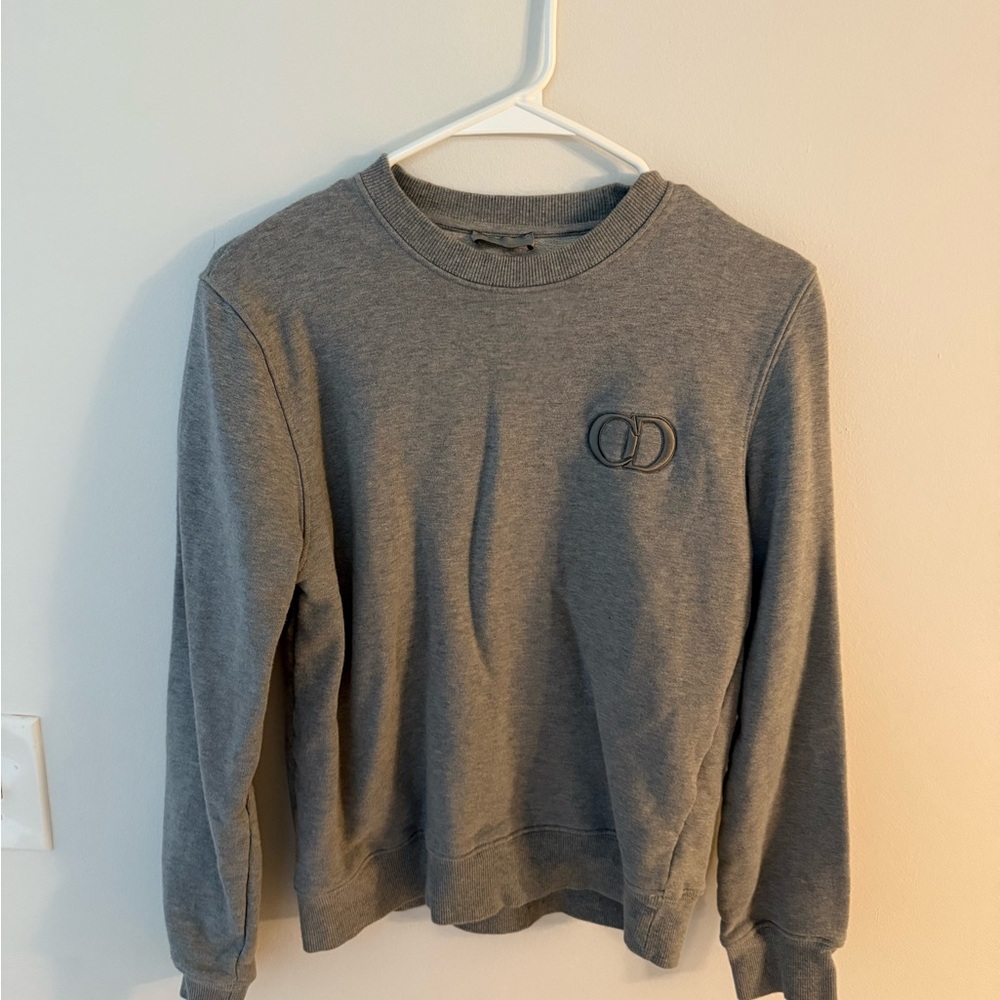 Christian Dior Gray Crewneck Sweater